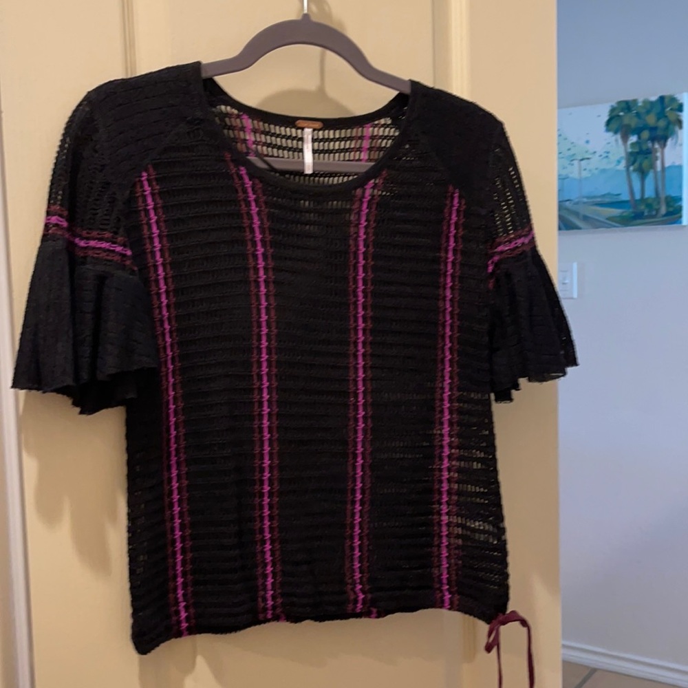 Free People knit top Petite Small NWOT